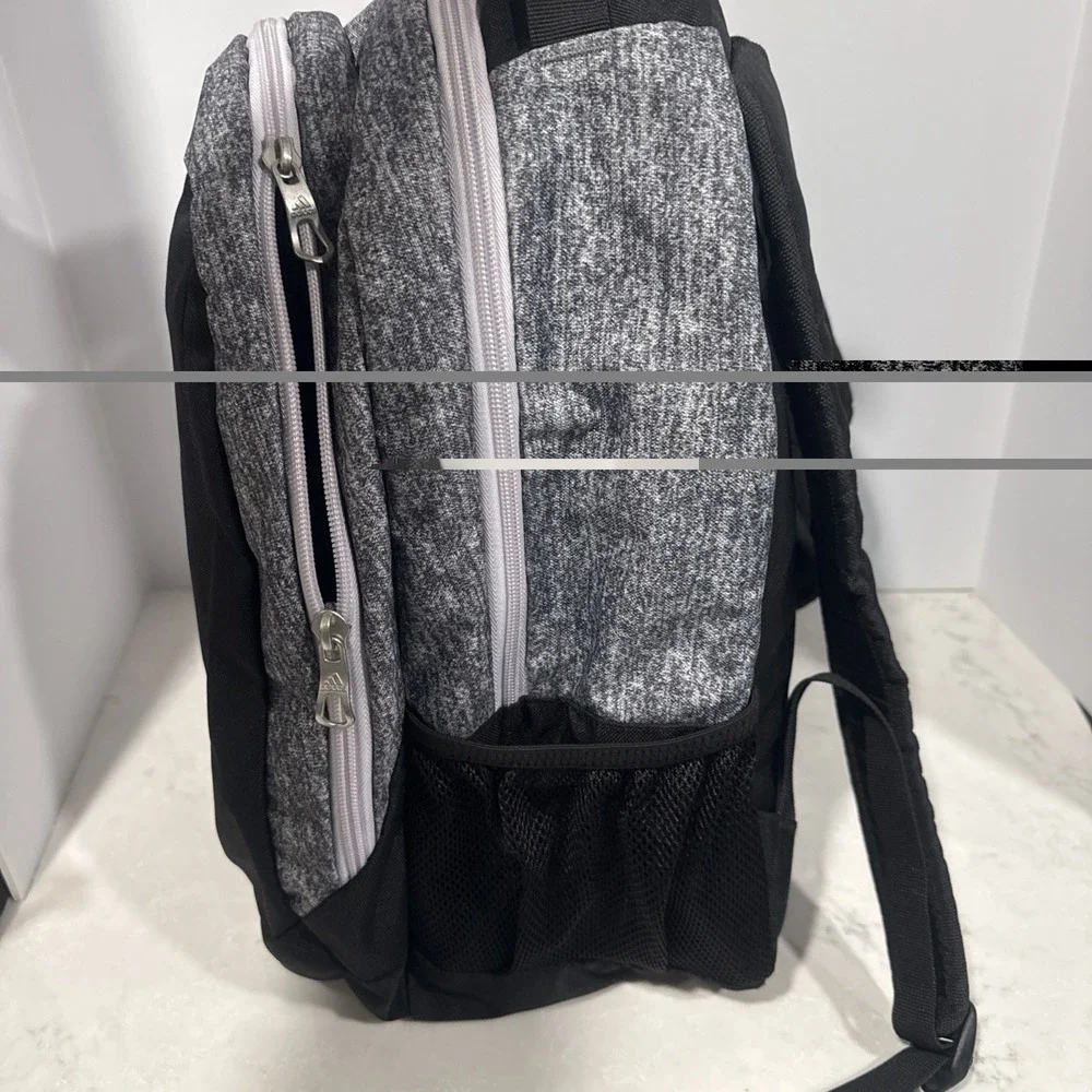 Adidas Journal Backpack Work School Travel Sport Jersey Onix/Black/Purple Tint